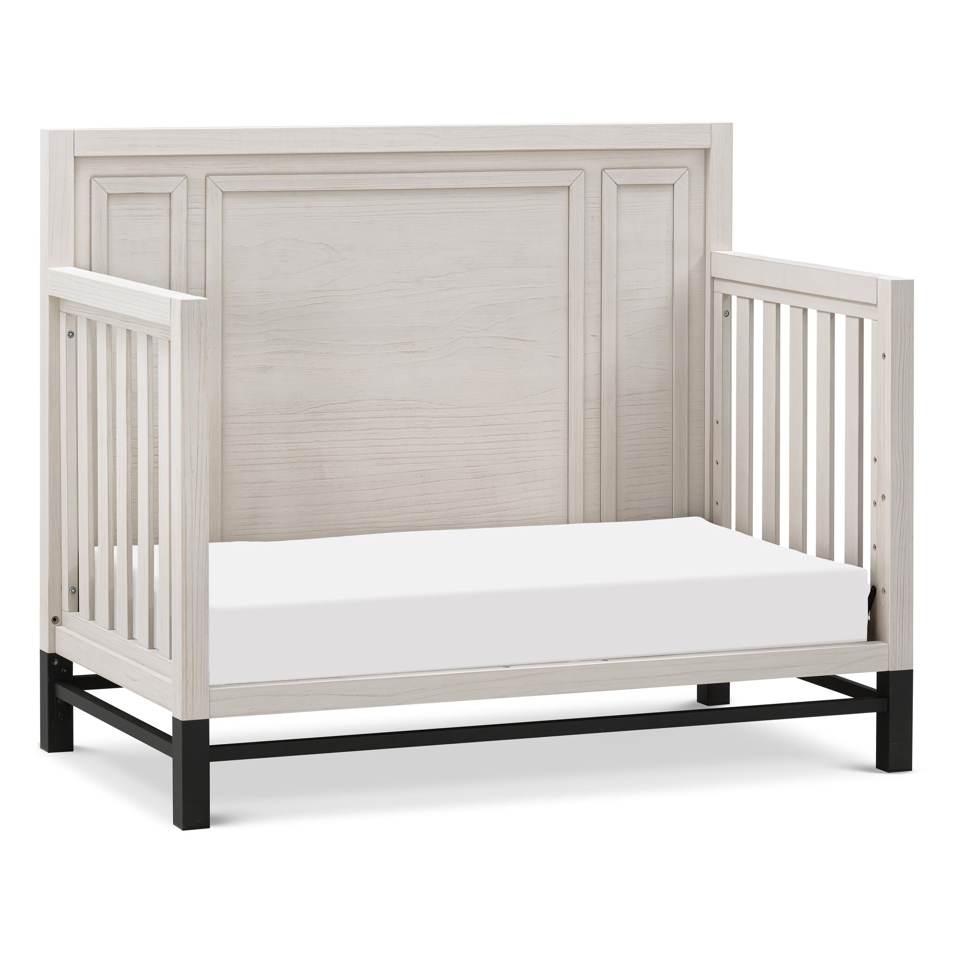 B25801WDF,Newbern 4-in-1 Convertible Crib in White Driftwood