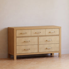 M24816HYPSEW,Eloise 7-Drawer Assembled Dresser in Honey & Performance Sand Eco-Weave