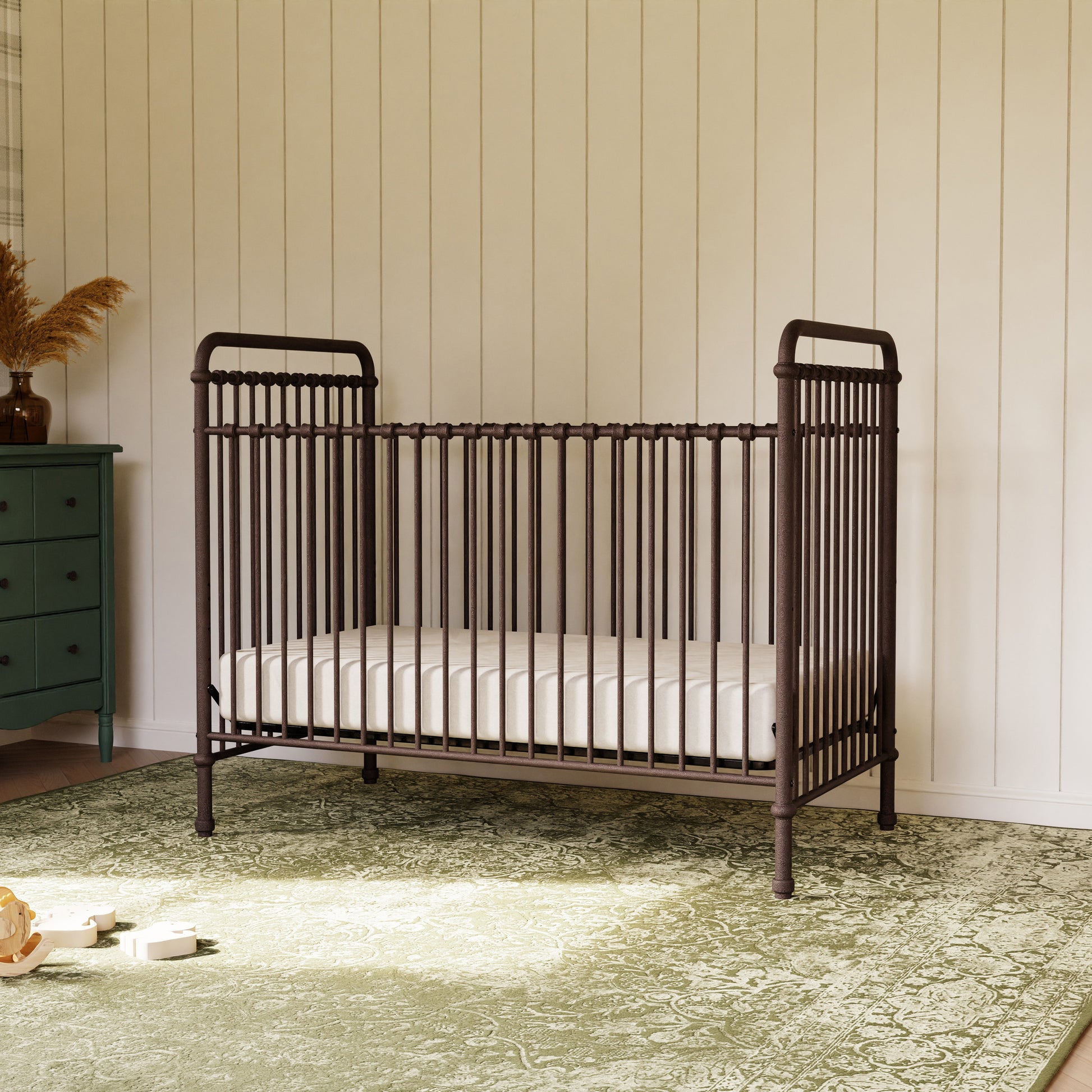 B15501UR,Abigail 3-in-1 Convertible Crib in Vintage Iron