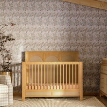 M24801HYPSEW,Eloise 4-in-1 Convertible Crib in Honey & Performance Sand Eco-Weave