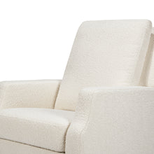 M22287WBLB,Crewe Recliner and Swivel Glider in Ivory Boucle w/Light Wood Base