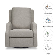 M22287PGEW,Crewe Recliner and Swivel Glider in Performance Grey Eco-Weave