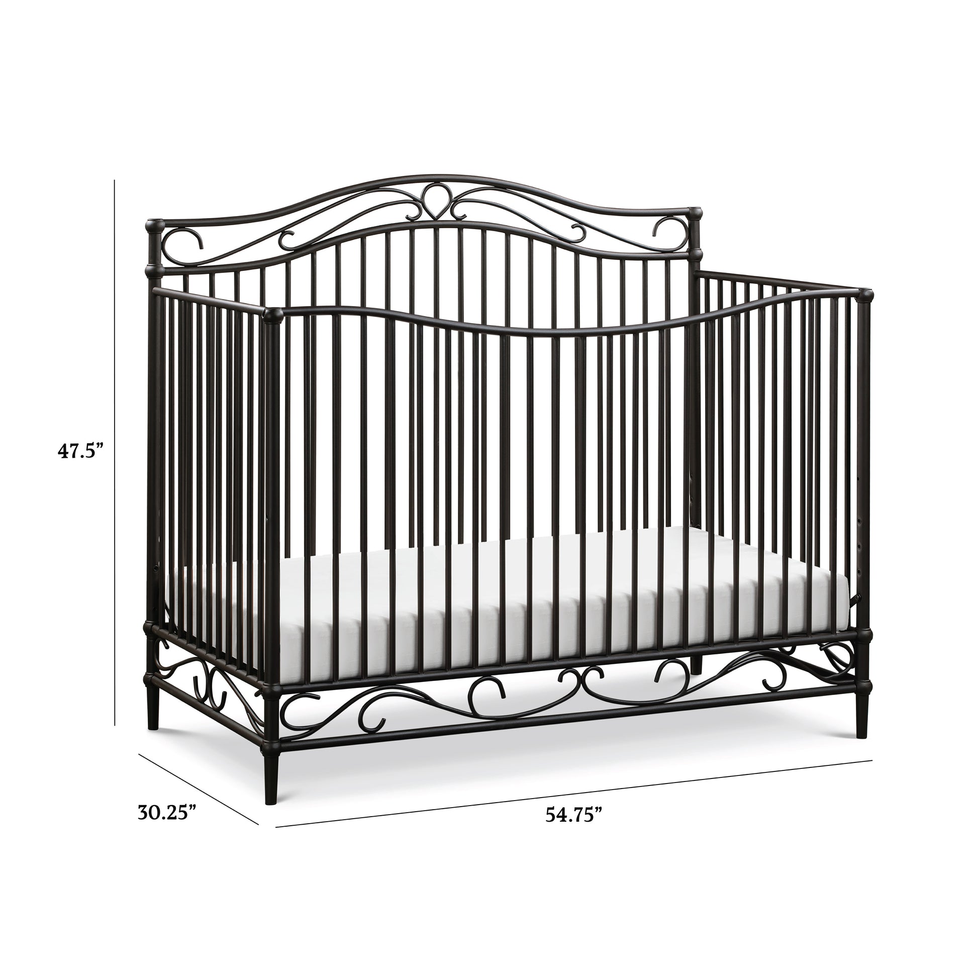 M21501UR,Noelle 4-in-1 Convertible Crib in Vintage Iron