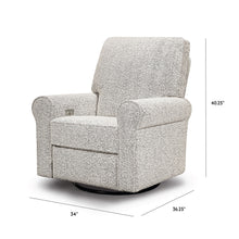 B17787BWB,Monroe Pillowback Power Recliner in Black White Boucle