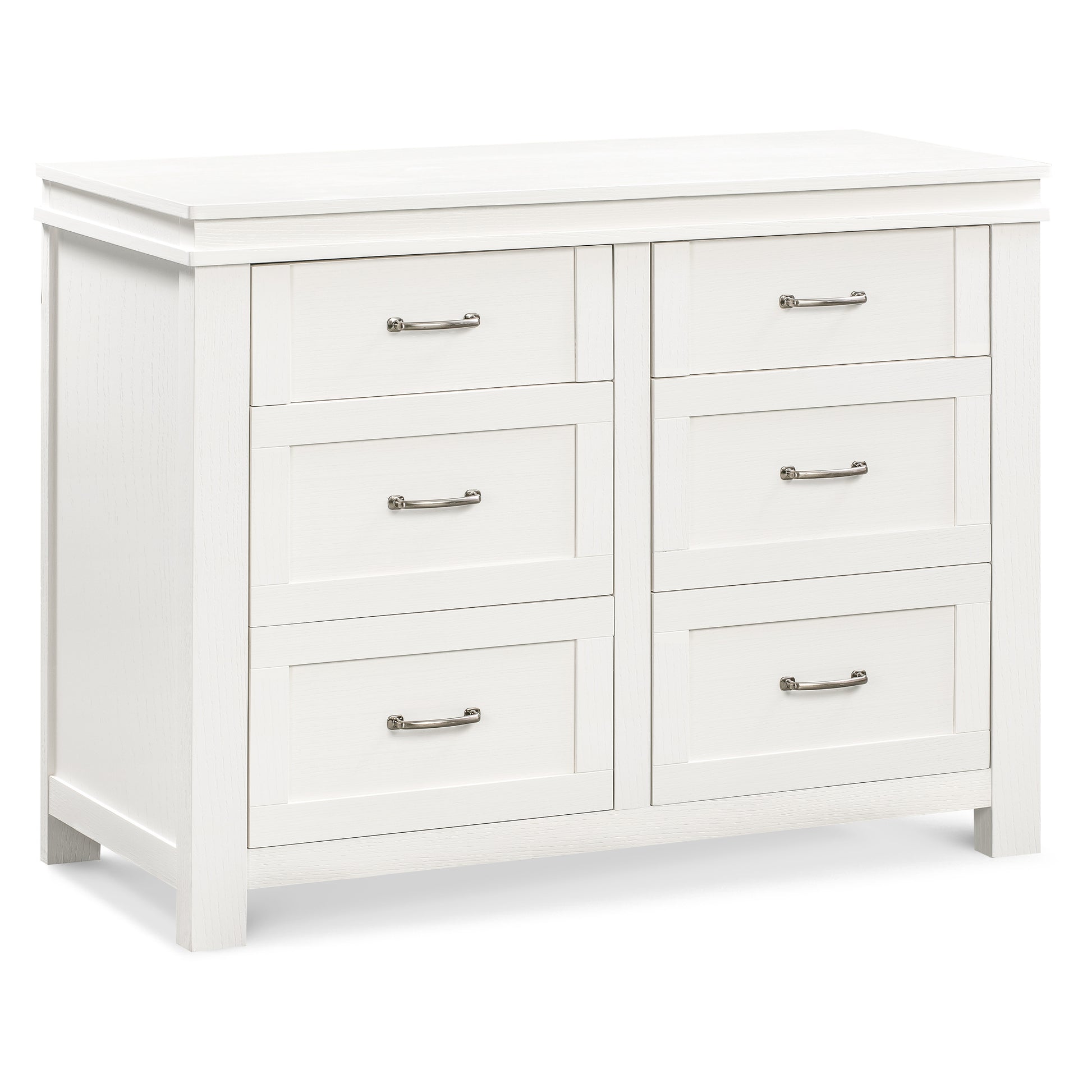 M21126HW,Wesley Farmhouse 6-Drawer Dresser in Heirloom White