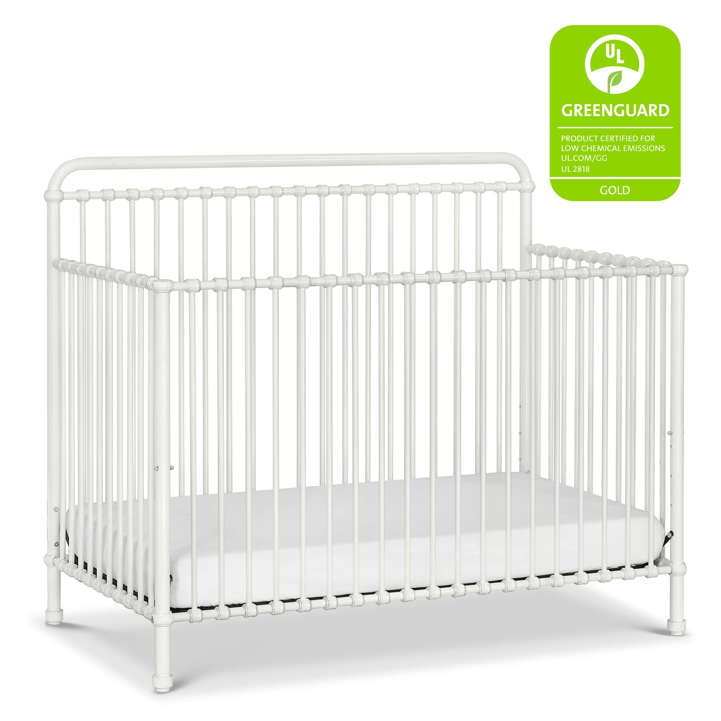 B15301WX,Winston 4-in-1 Convertible Crib in Washed White