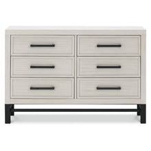 B25816WDF,Newbern 6-Drawer Assembled Dresser in White Driftwood