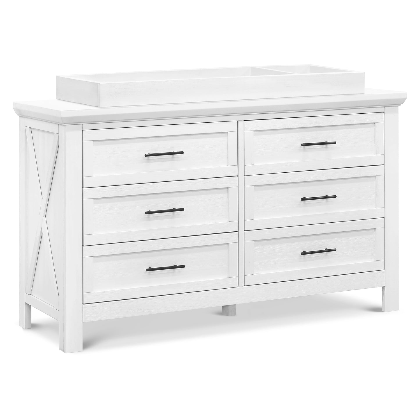 B14516LW,Emory Farmhouse 6-Drawer Dresser in Linen White