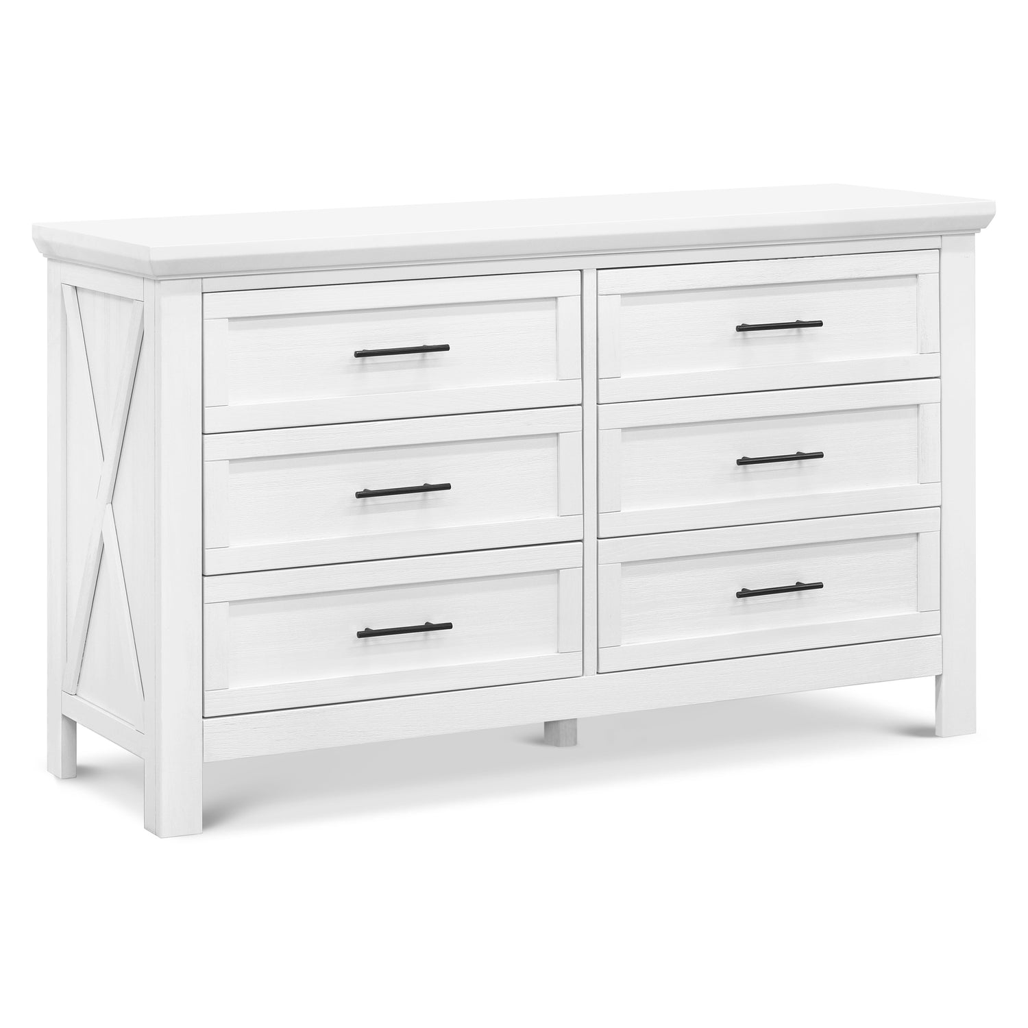 B14516LW,Emory Farmhouse 6-Drawer Dresser in Linen White