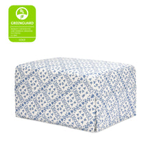 M21785BLT,Sarah Flint x Namesake Crawford Gliding Ottoman in Blue Lattice Performance Eco-Weave