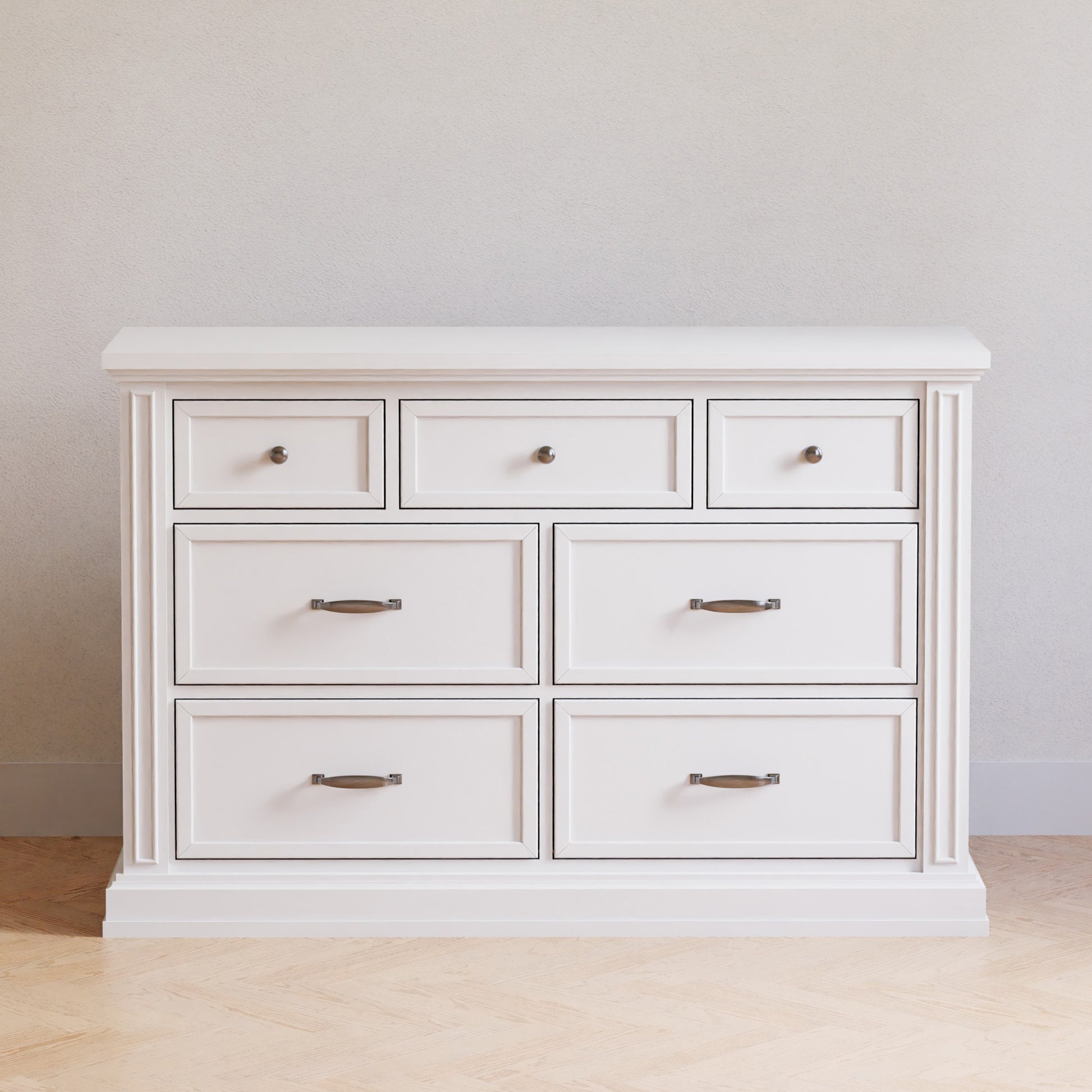 M18316RW,Durham 7-Drawer Dresser in Warm White