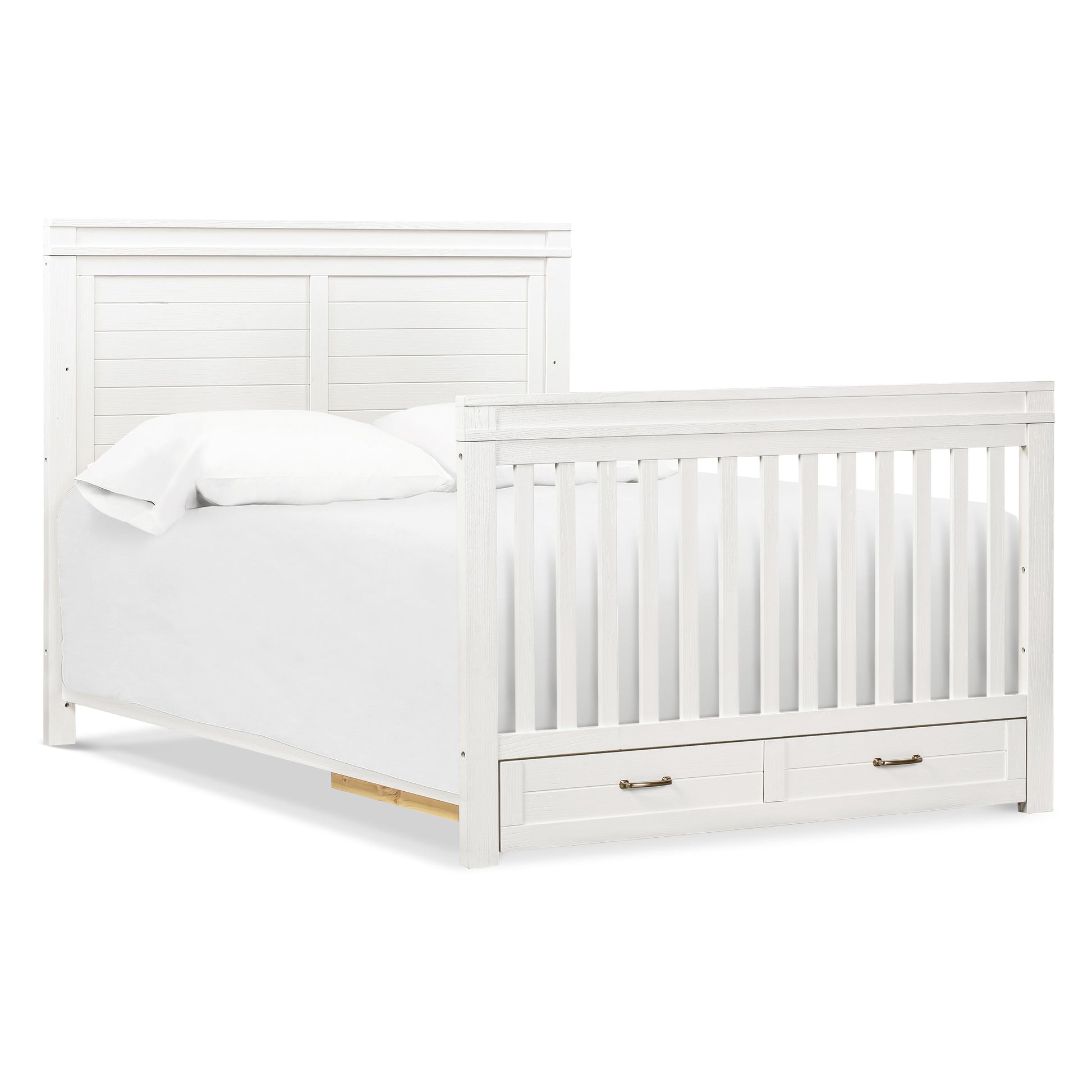 M21101HW,Wesley Farmhouse 4-in-1 Convertible Crib in Heirloom White