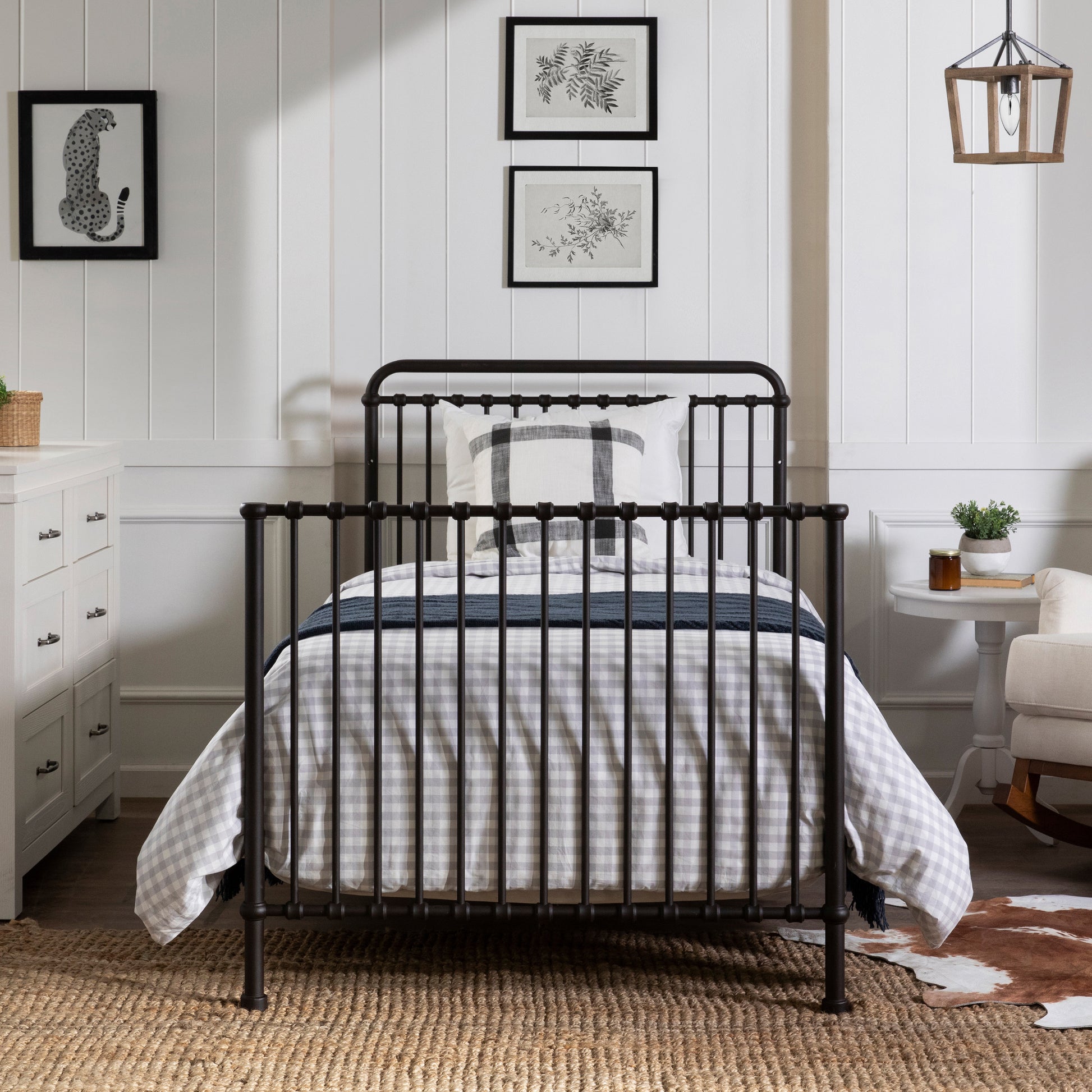 M15398UR,Winston 4-in-1 Convertible Mini Crib in Vintage Iron