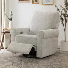 B17787BWB,Monroe Pillowback Power Recliner in Black White Boucle