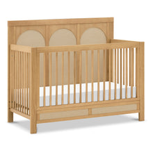 M24801HYPSEW,Eloise 4-in-1 Convertible Crib in Honey & Performance Sand Eco-Weave