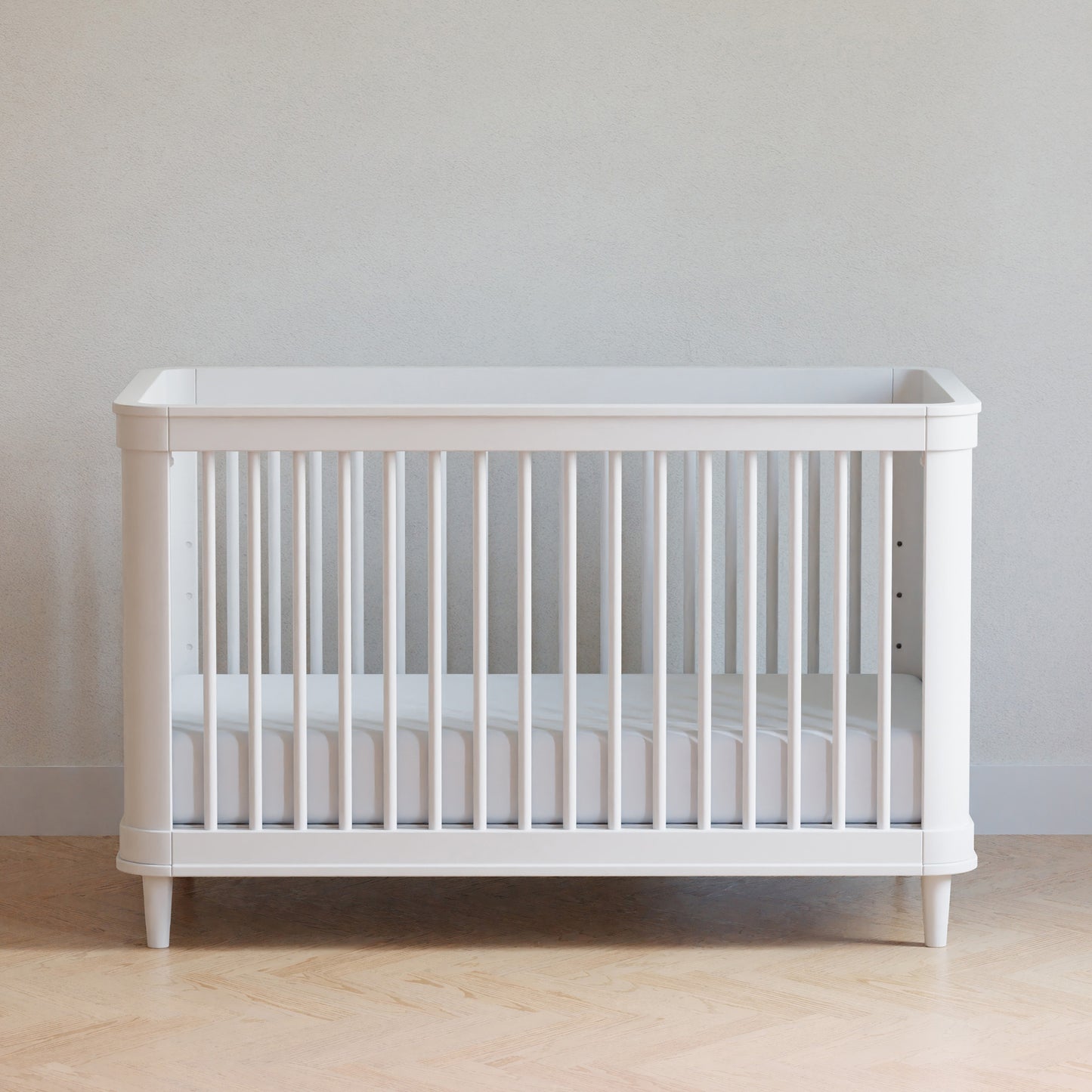 M23701RWHC,Marin with Cane 3-in-1 Convertible Crib in Warm White and Honey Cane