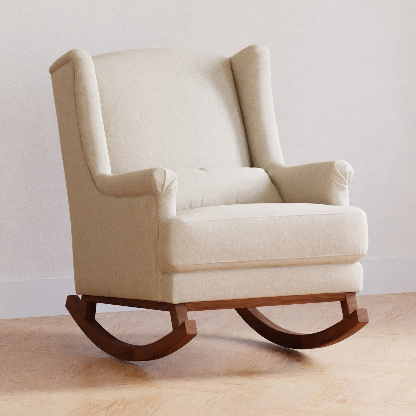 Miranda Wingback Rocker in Eco-Performance Fabric | Water Repellent & Stain Resistant