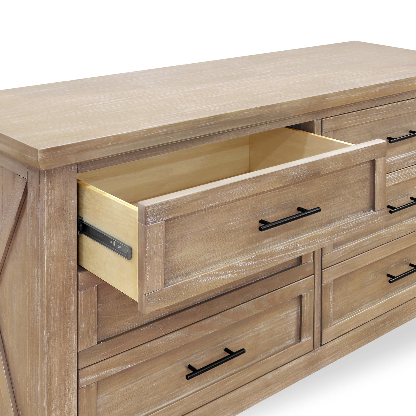 B14516DF,Emory Farmhouse 6-Drawer Dresser in Driftwood Finish