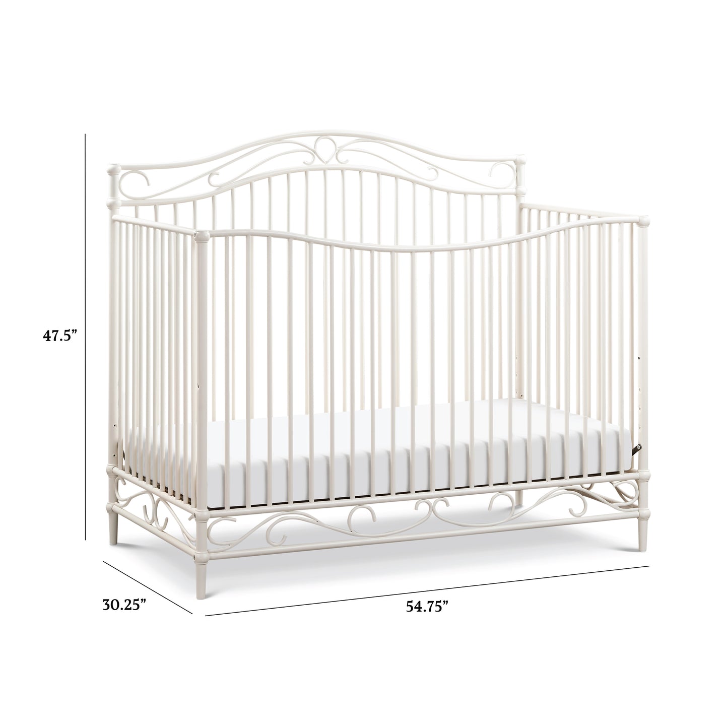 M21501VWH,Noelle 4-in-1 Convertible Crib in Vintage White