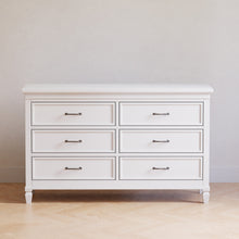 M15816RW,Darlington 6-Drawer Dresser in Warm White