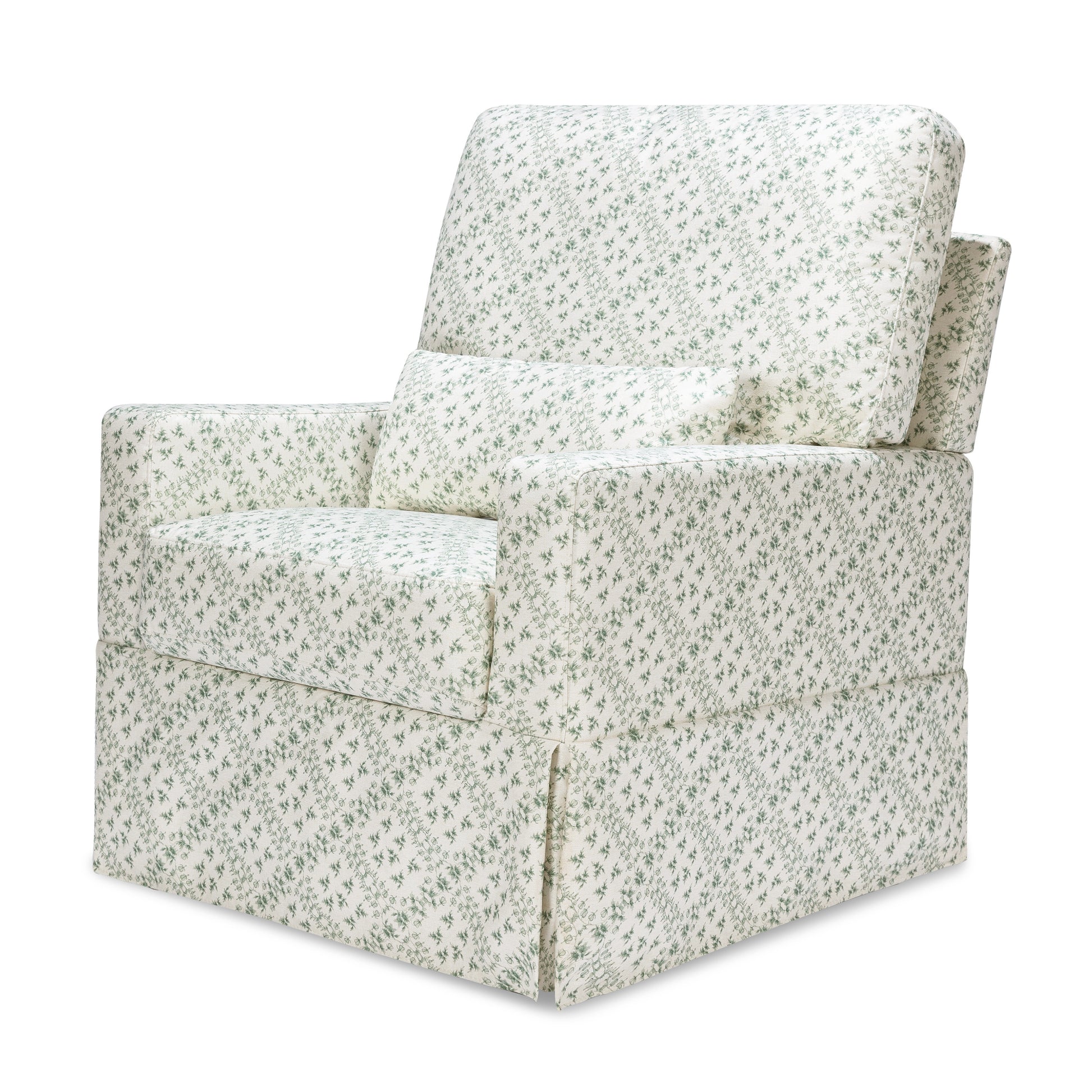 M21787GLT,Sarah Flint x Namesake Crawford Swivel Glider in Green Lattice Performance Eco-Weave