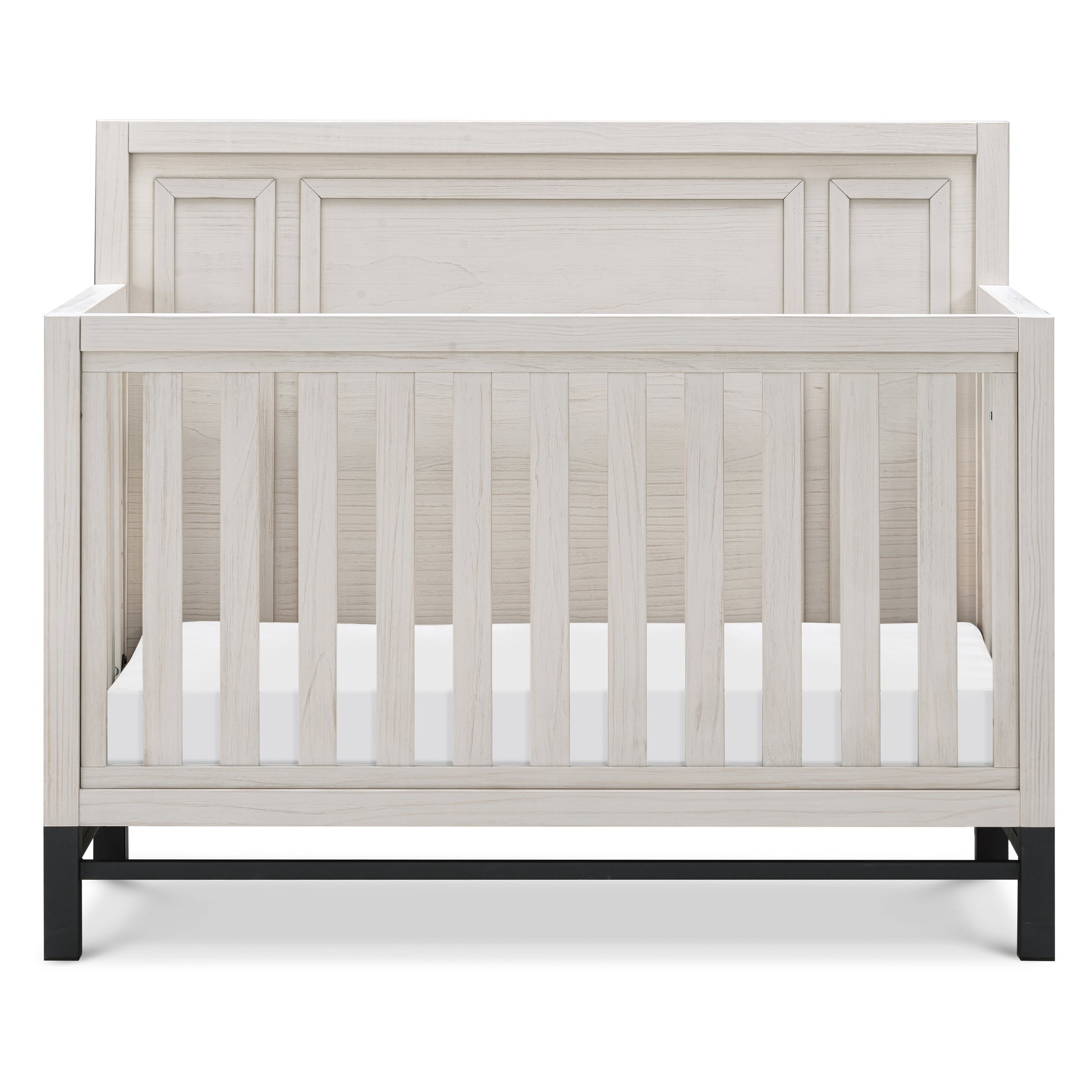 B25801WDF,Newbern 4-in-1 Convertible Crib in White Driftwood