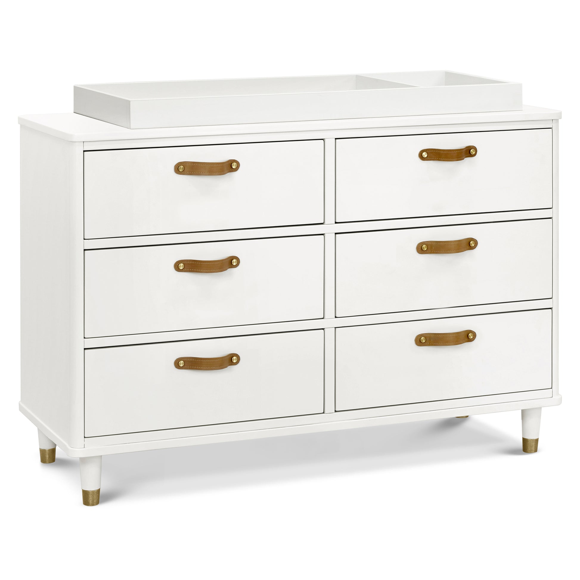 B14316RW,Tanner 6-Drawer Dresser in Warm White