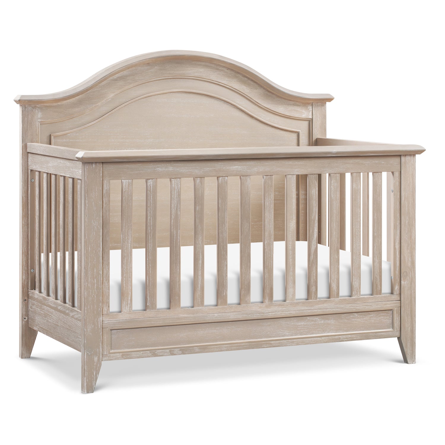 M34401SDB,Beckett Rustic 4-in-1 Convertible Curve Top Crib in Sandbar