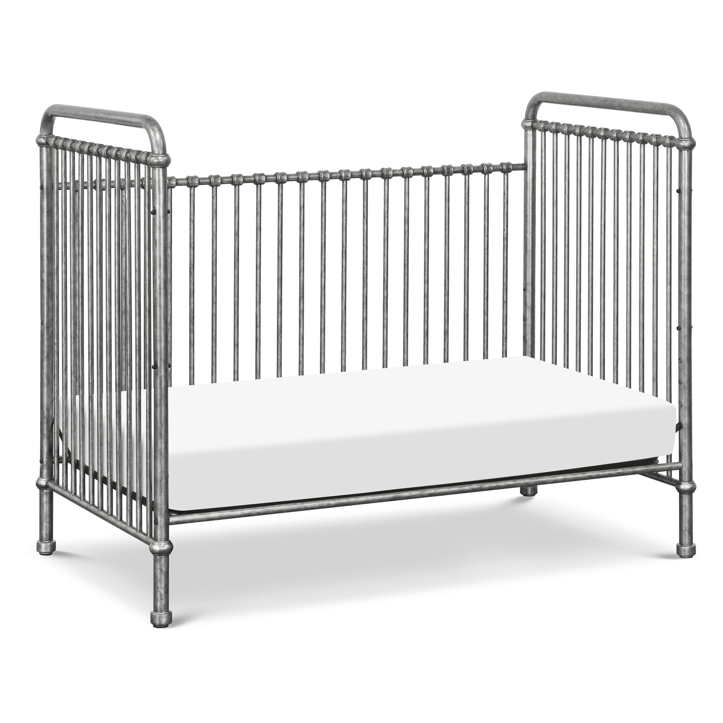 M15501VS,Abigail 3-in-1 Convertible Crib in Vintage Silver