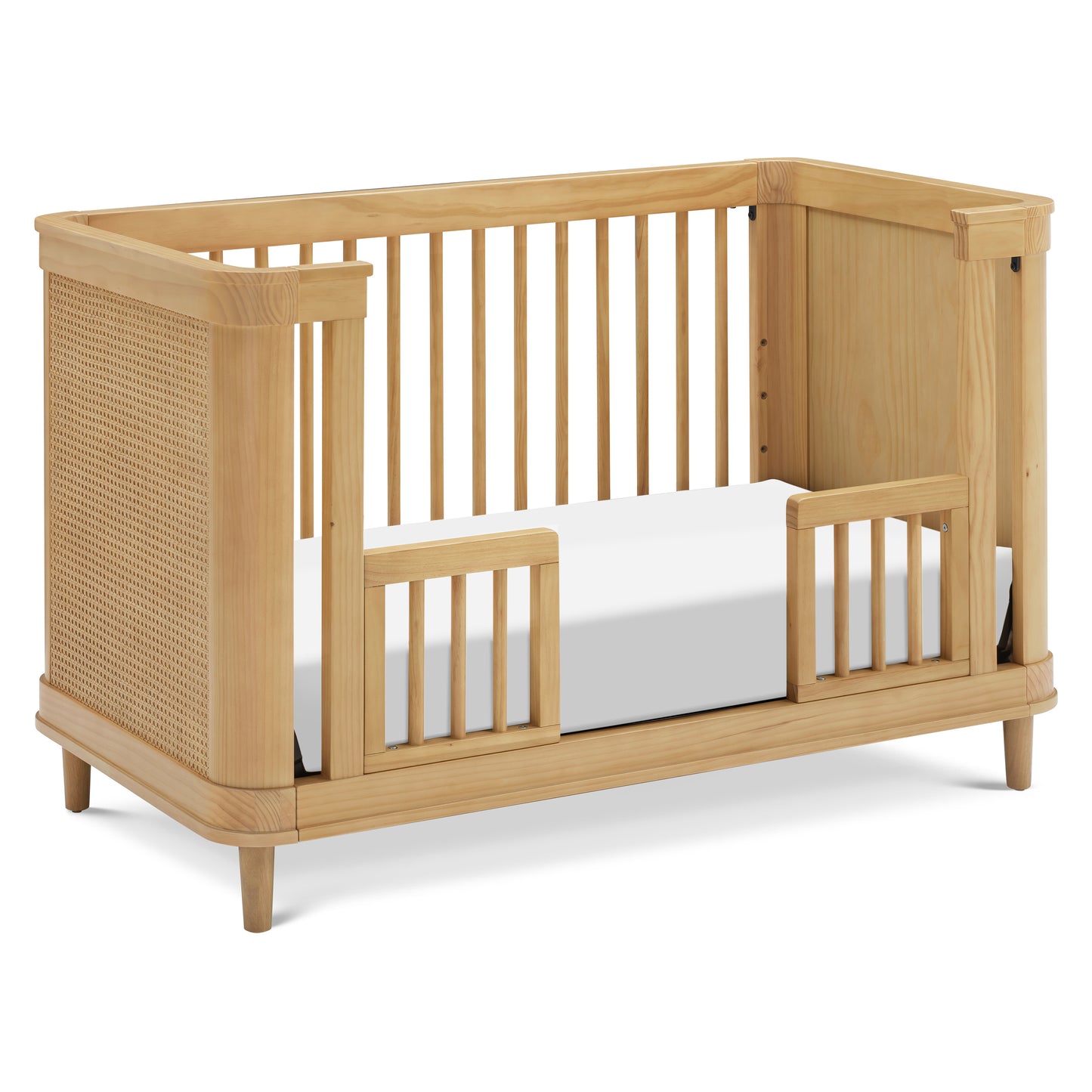 M23701HYHC,Marin with Cane 3-in-1 Convertible Crib in Honey and Honey Cane